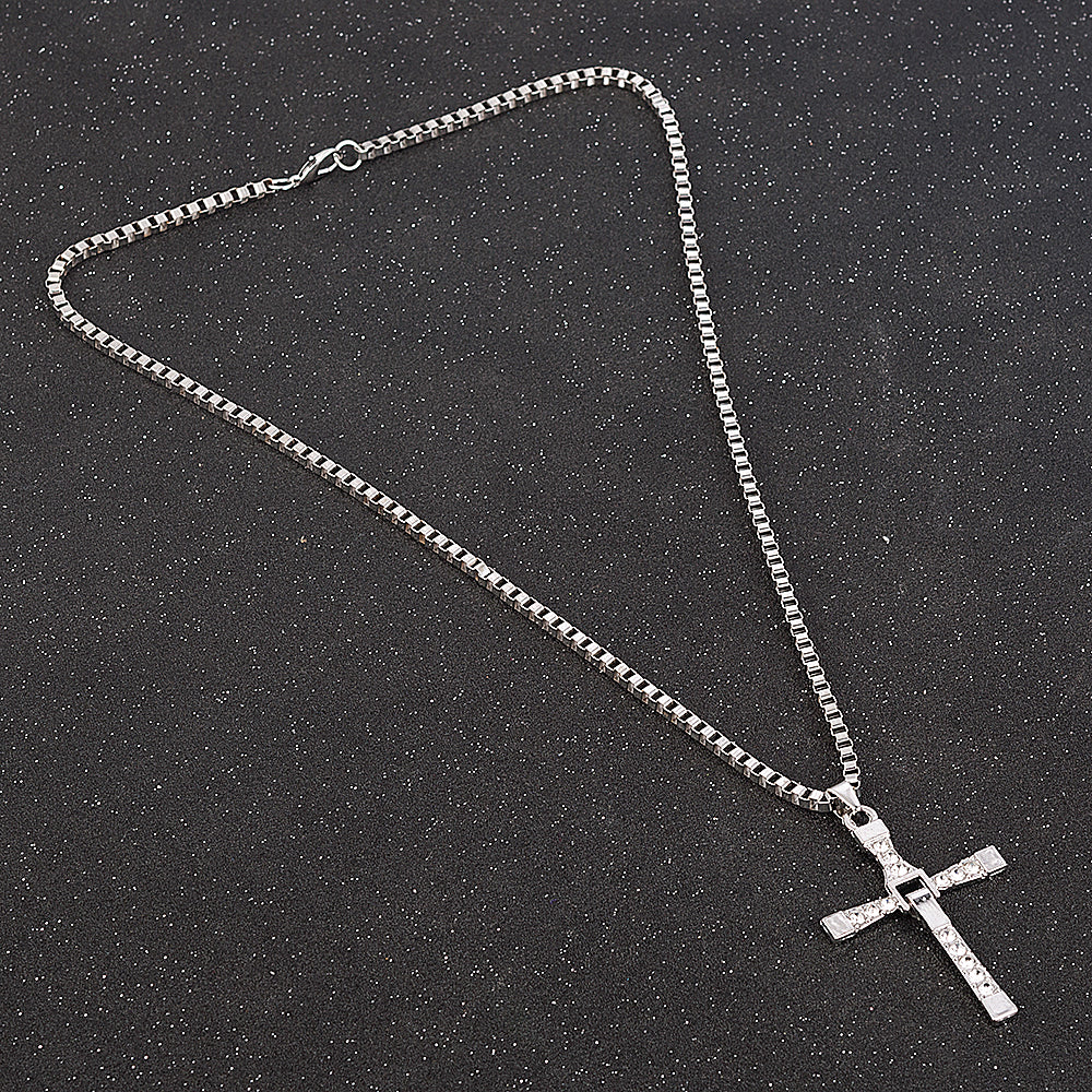 Rhinestone Cross Crystal Pendant