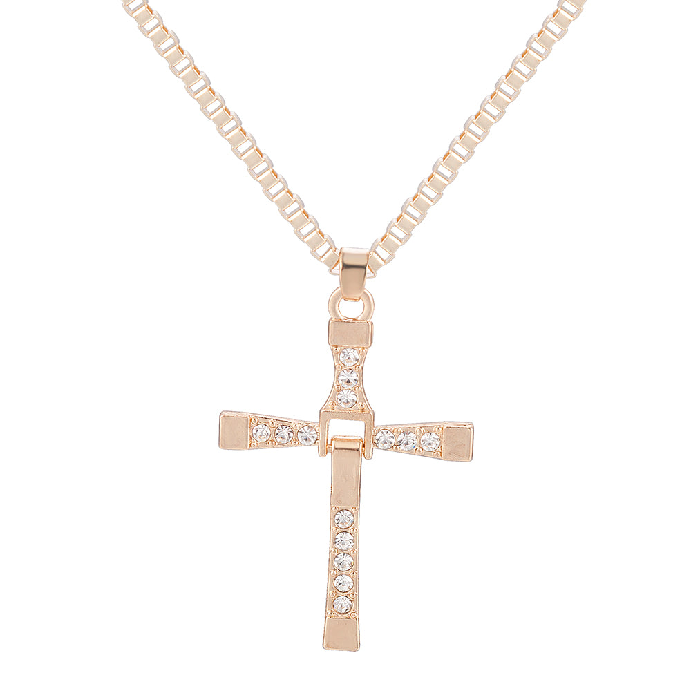Rhinestone Cross Crystal Pendant