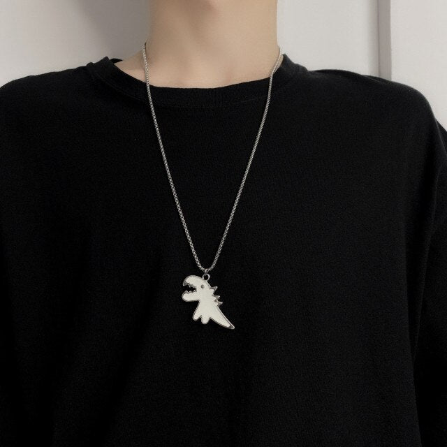 Cartoon Dinosaur Pendant Necklace