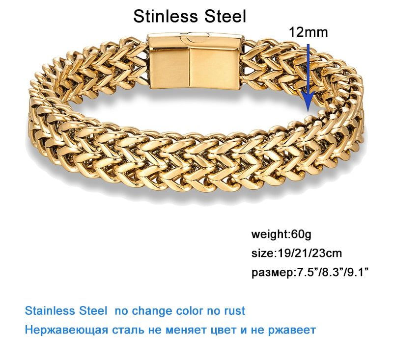 Punk Motorcycle Accessories Magnetic Clasp Bracelets