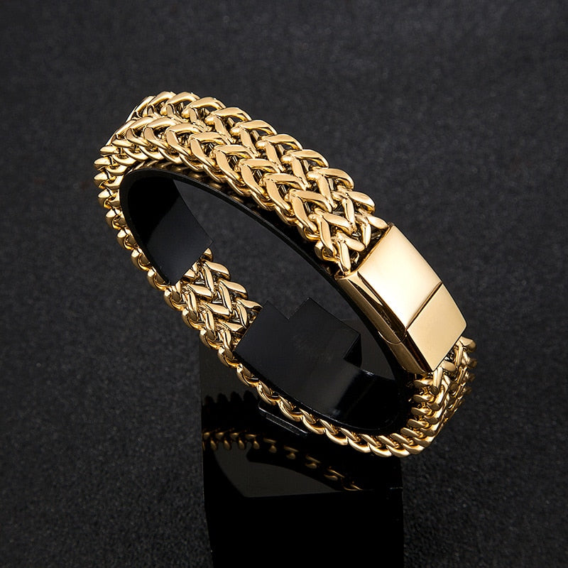 Punk Motorcycle Accessories Magnetic Clasp Bracelets