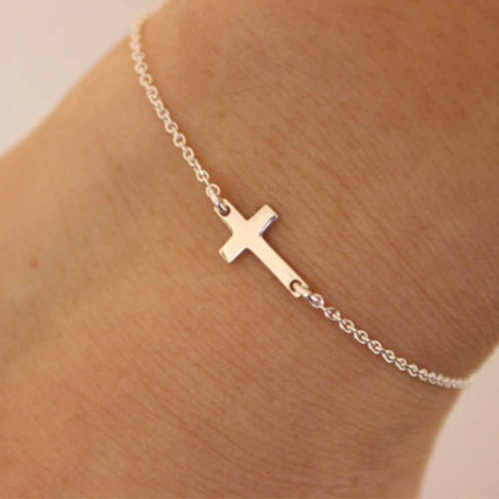 charm cross cross chain bracelet