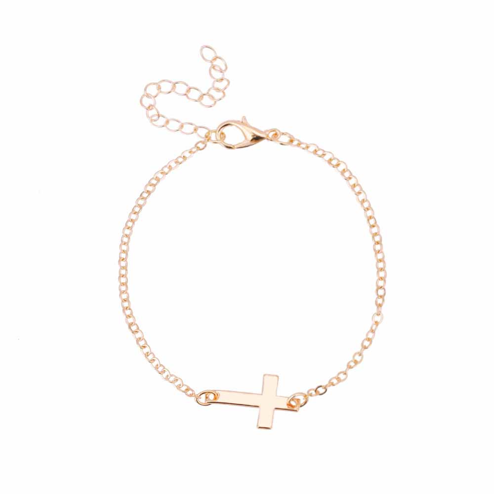charm cross cross chain bracelet