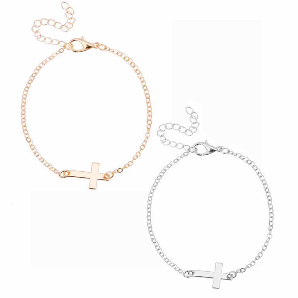 charm cross cross chain bracelet