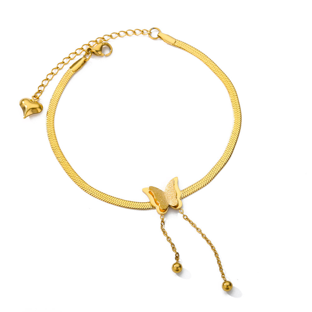 Vintage Butterfly Anklet For Women