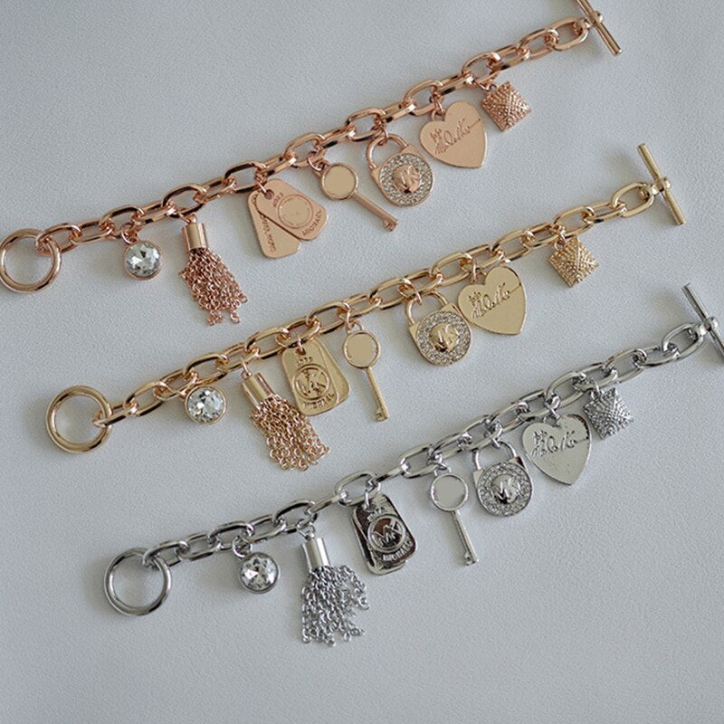 tassels Heart Beetle Charm Bracelets