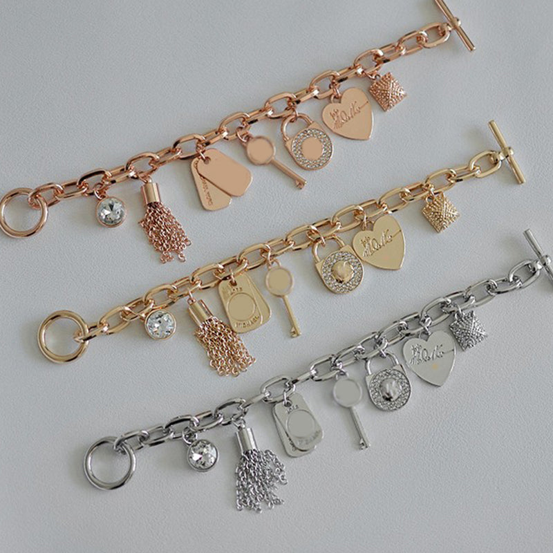 tassels Heart Beetle Charm Bracelets