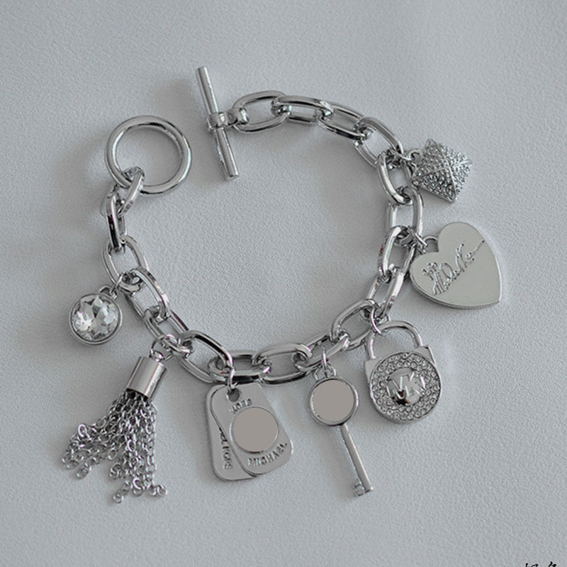tassels Heart Beetle Charm Bracelets