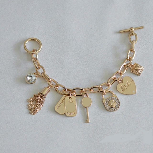 tassels Heart Beetle Charm Bracelets