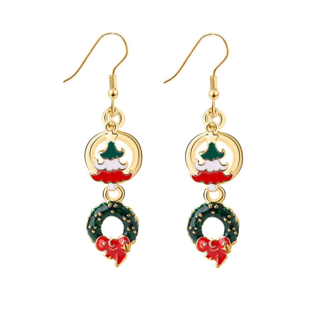 New Trendy Statement Christmas Tree Earrings
