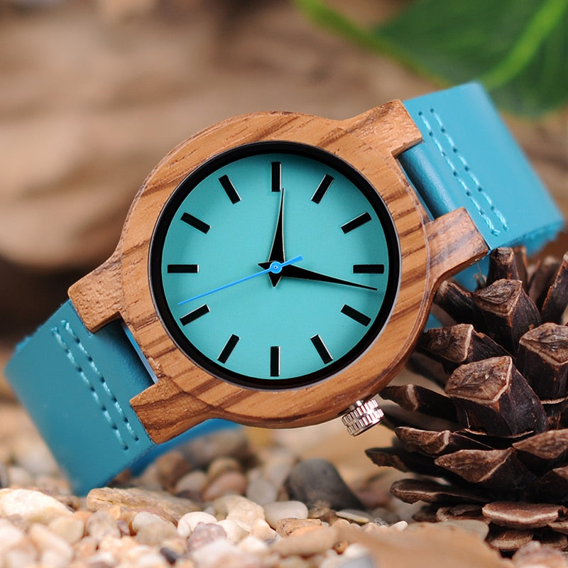 Wooden Couple Quartz Wristwatch