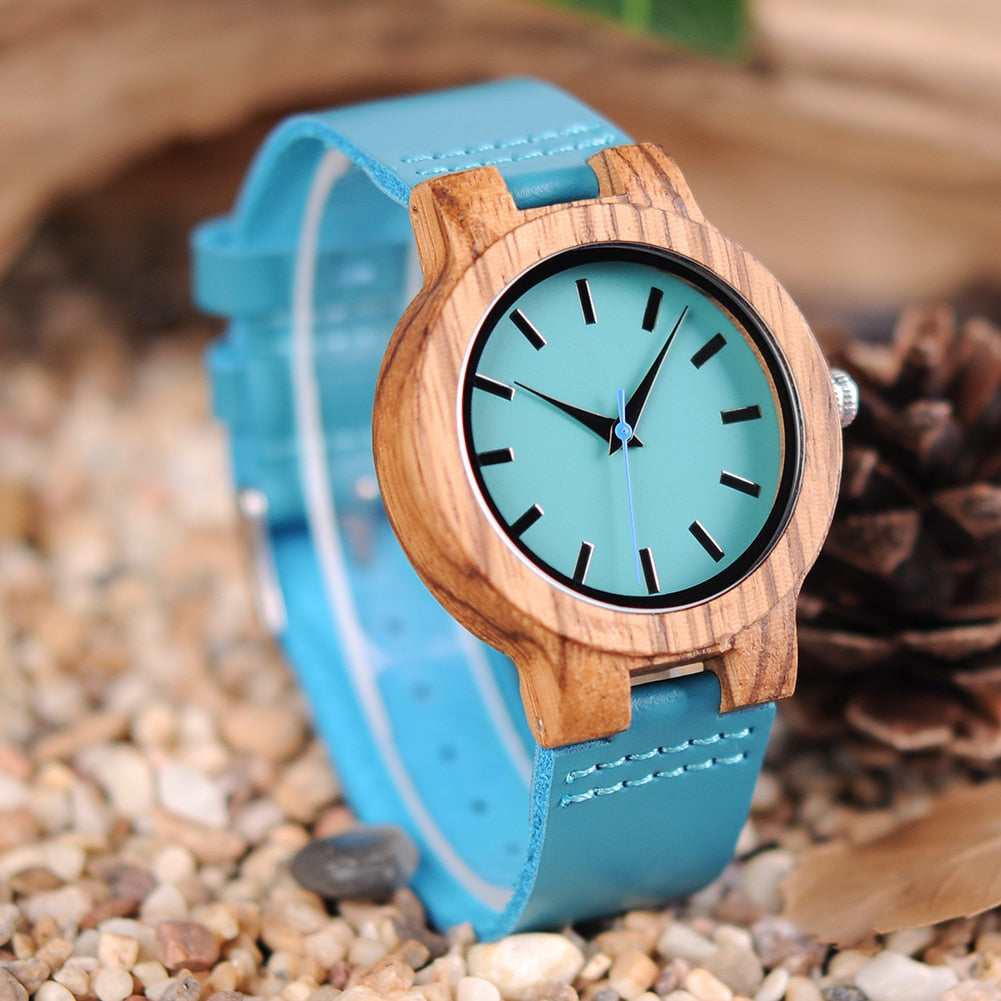 Wooden Couple Quartz Wristwatch