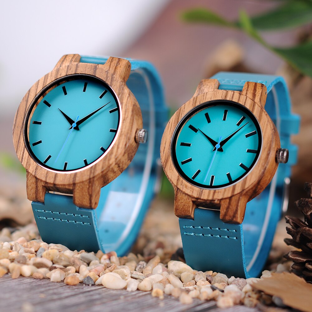 Wooden Couple Quartz Wristwatch