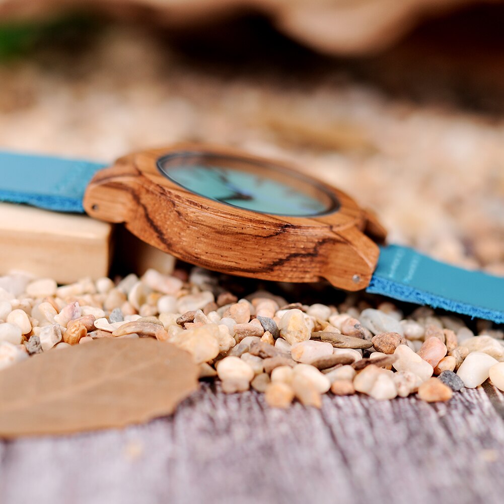 Wooden Couple Quartz Wristwatch