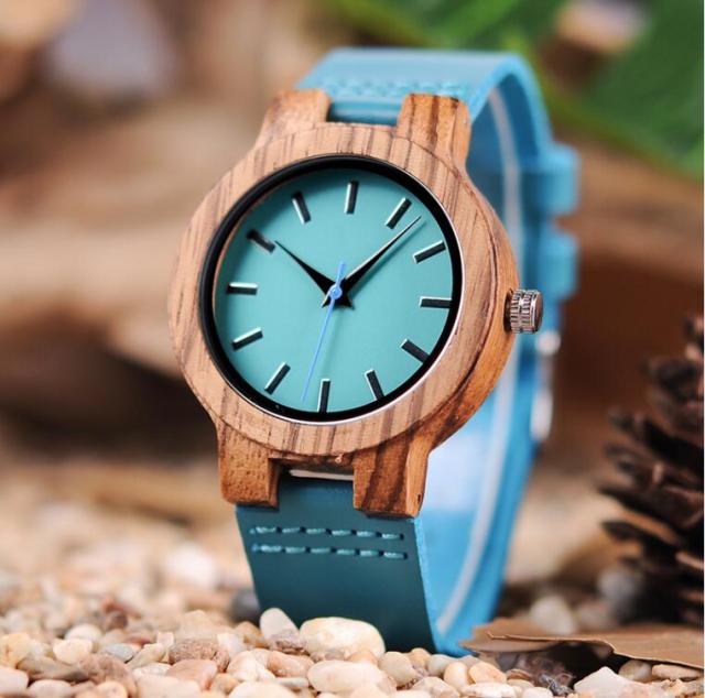 Wooden Couple Quartz Wristwatch
