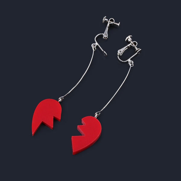 Pendientes de clip de corazón de JoJo's Bizarre Adventure