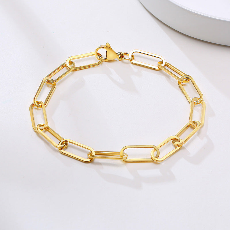 Paperclip Chain Bracelet for Women