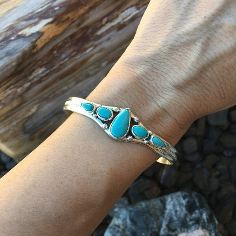Hot Sale Vintage Turquoises Natural Stone Bracelets