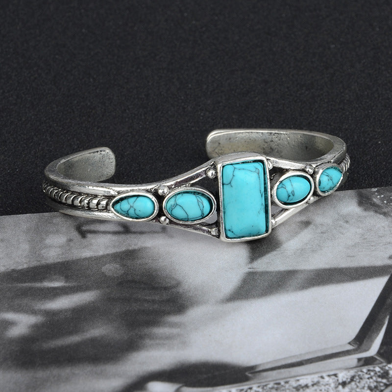 Hot Sale Vintage Turquoises Natural Stone Bracelets