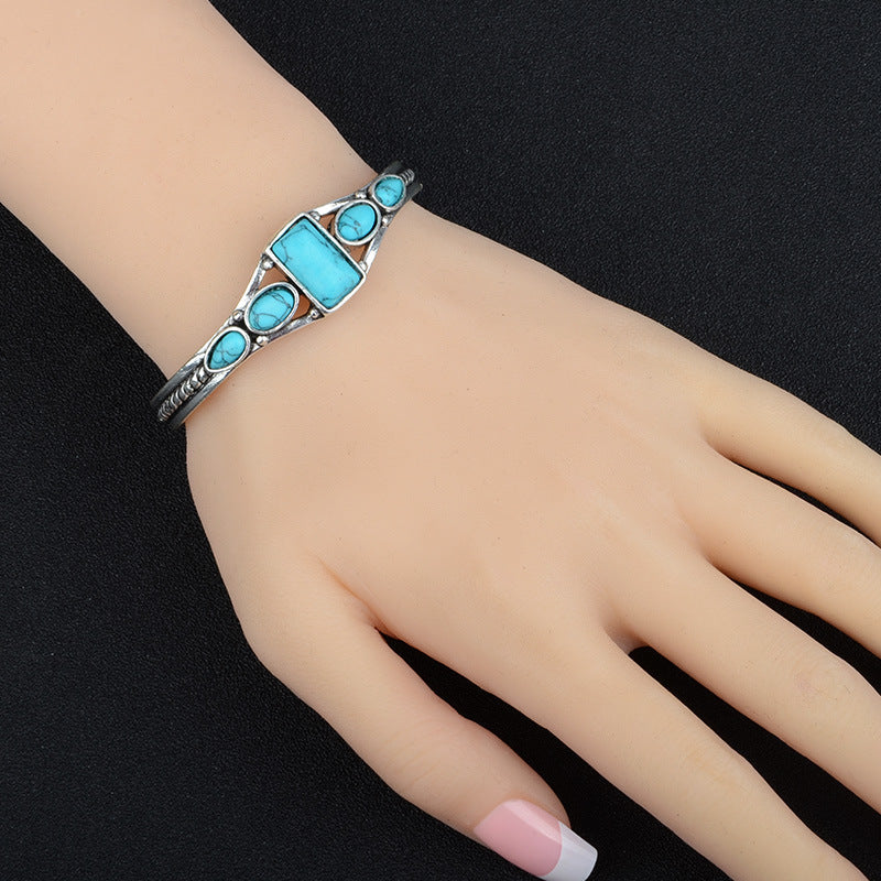 Hot Sale Vintage Turquoises Natural Stone Bracelets
