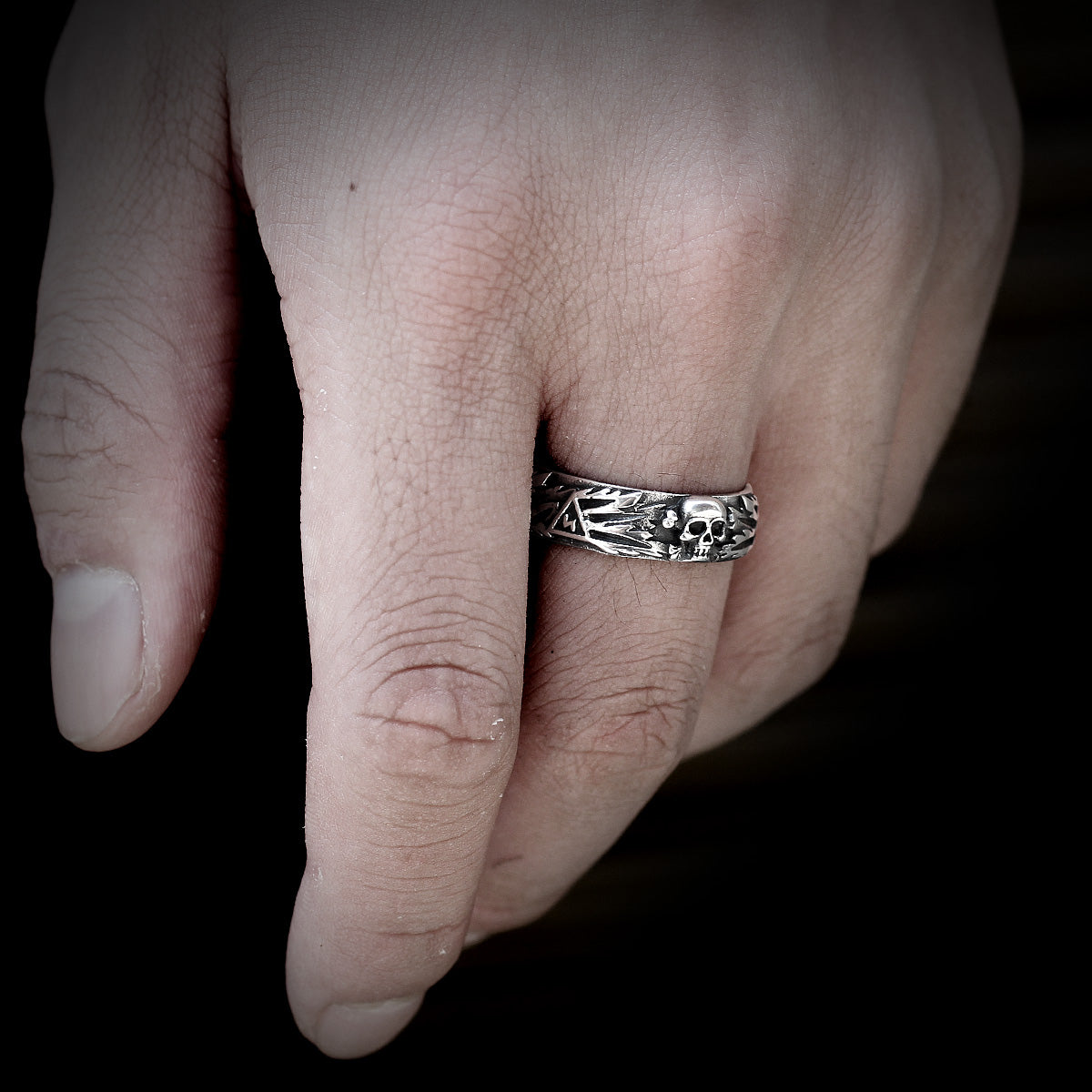 Domineering Skull Devil Stainless Steel Men Rings