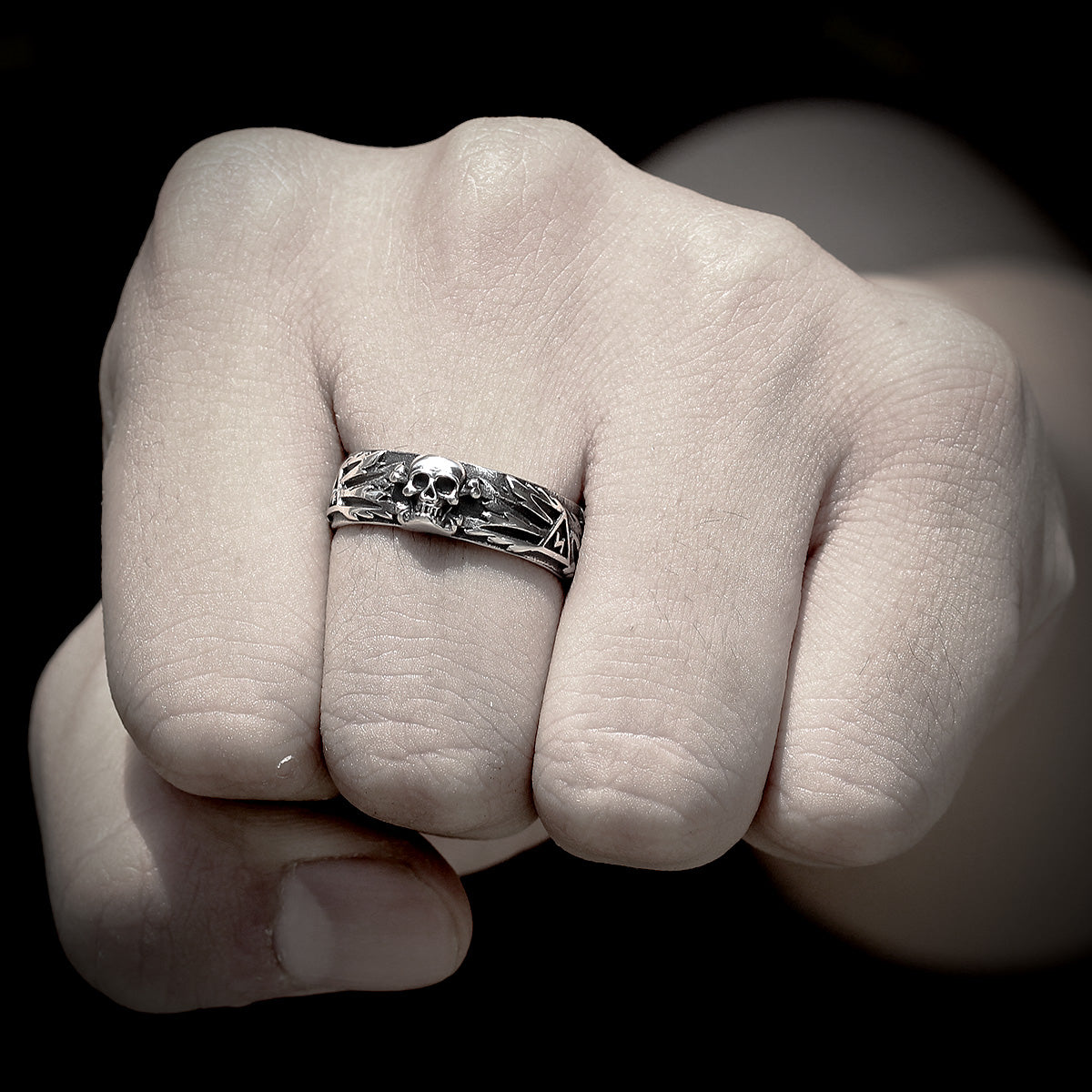 Domineering Skull Devil Stainless Steel Men Rings
