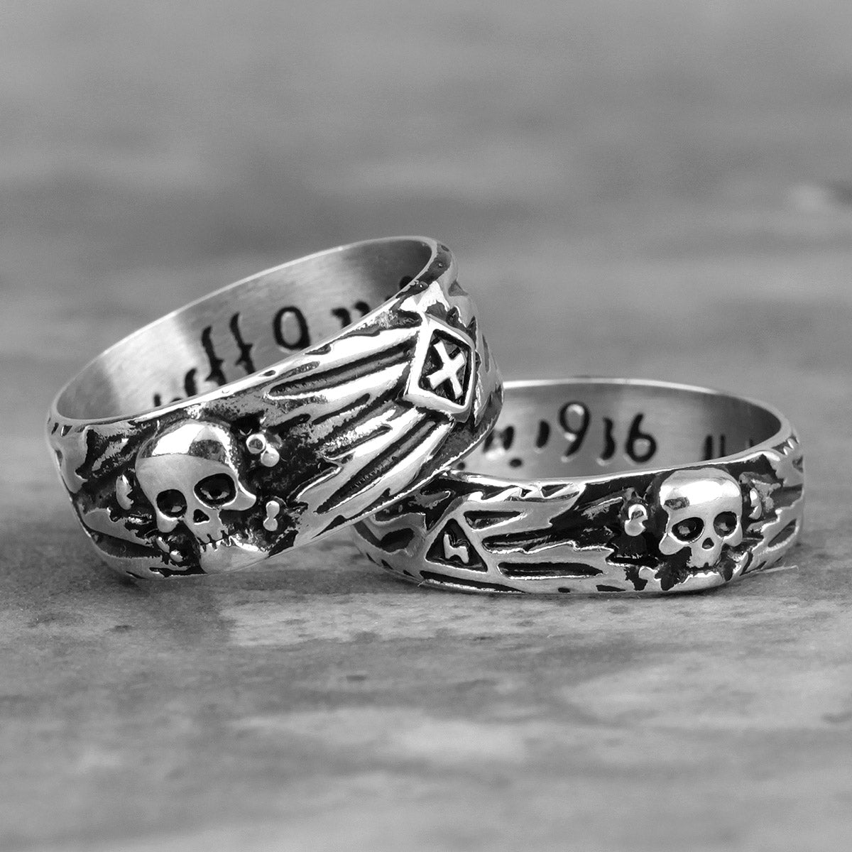Domineering Skull Devil Stainless Steel Men Rings