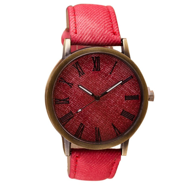 Luxury Analog Quartz Crystal Wristwatch