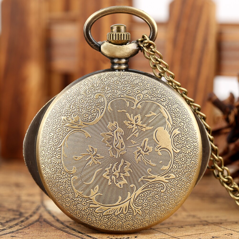 Hollow Eye-Shaped Pendant Pocket Watch