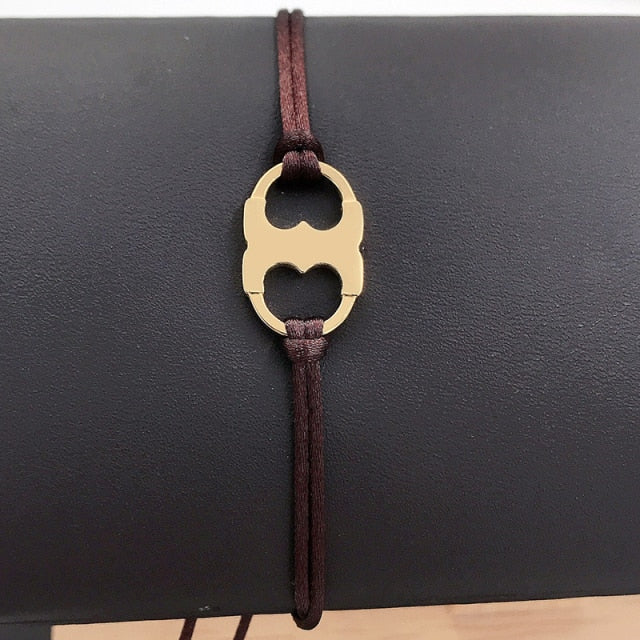 Fateama Simple stainless steel handcuff shape Bracelet