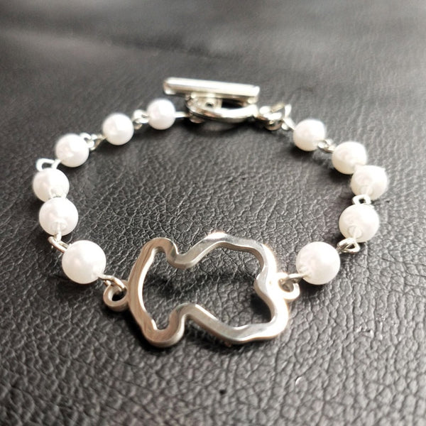 Pulsera de cuentas blancas de nuevo estilo