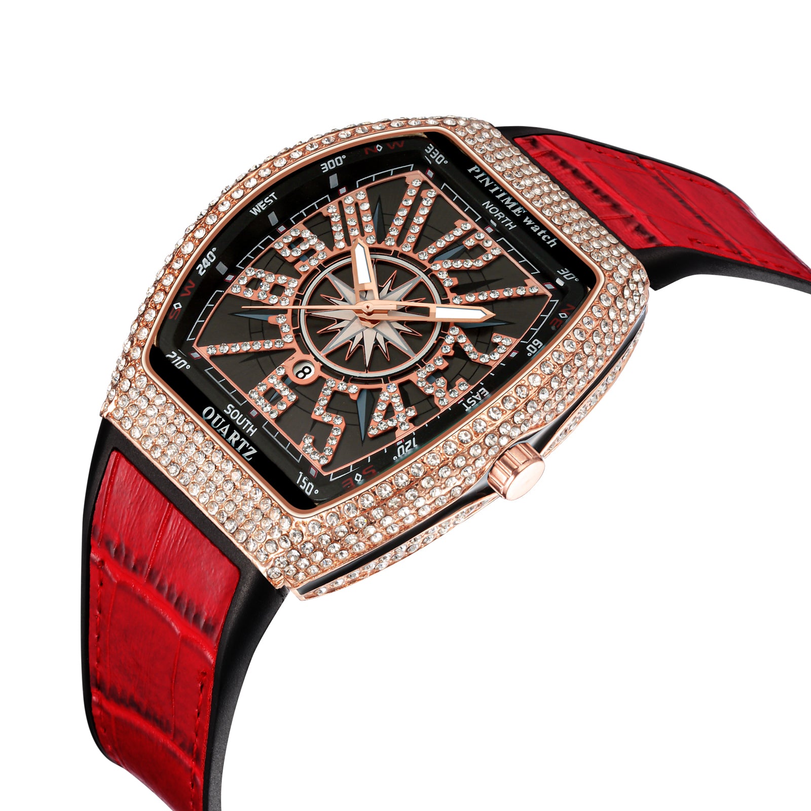 Hip Hop Men Watch Quartz Creative Diamond Clock