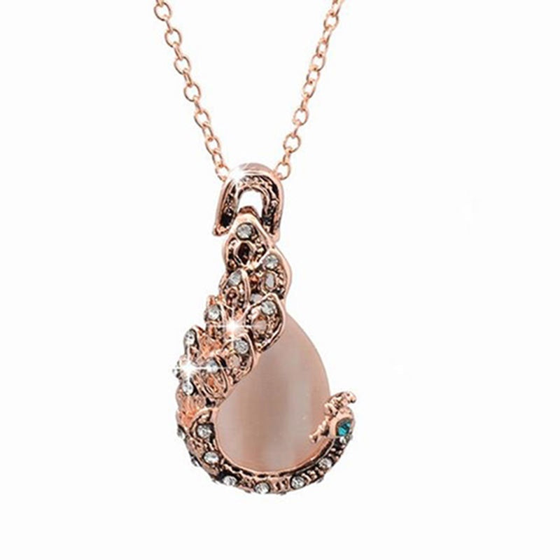 Women Elegant Waterdrop Rhinestone  Hook Earrings Jewelry Set