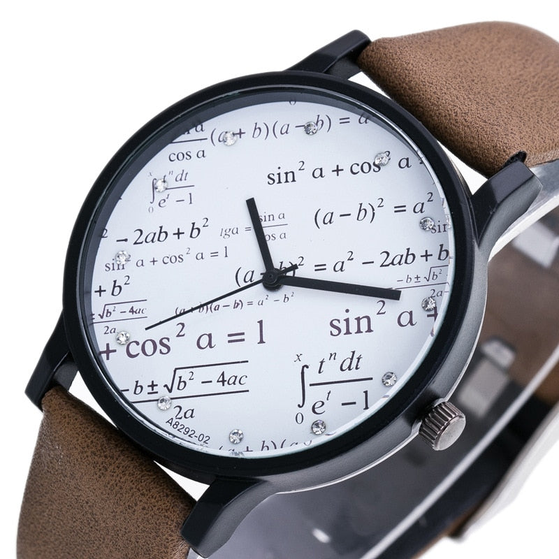 Mathematical Men Watch Geometry Elements Student Watch