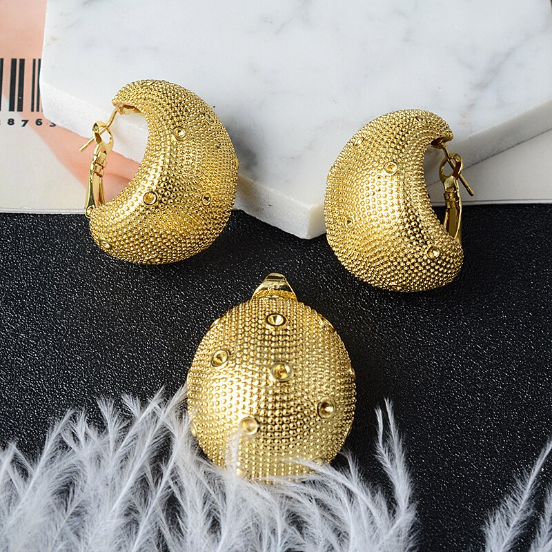 New Design Earrings Pendant Geometric Wedding Party Trendy Fashion Copper Sets