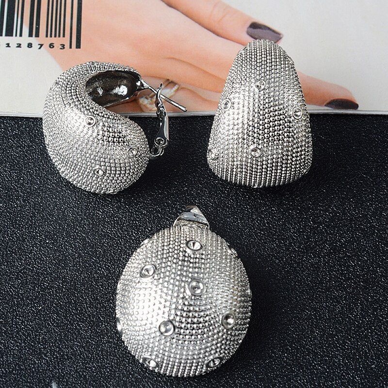 New Design Earrings Pendant Geometric Wedding Party Trendy Fashion Copper Sets