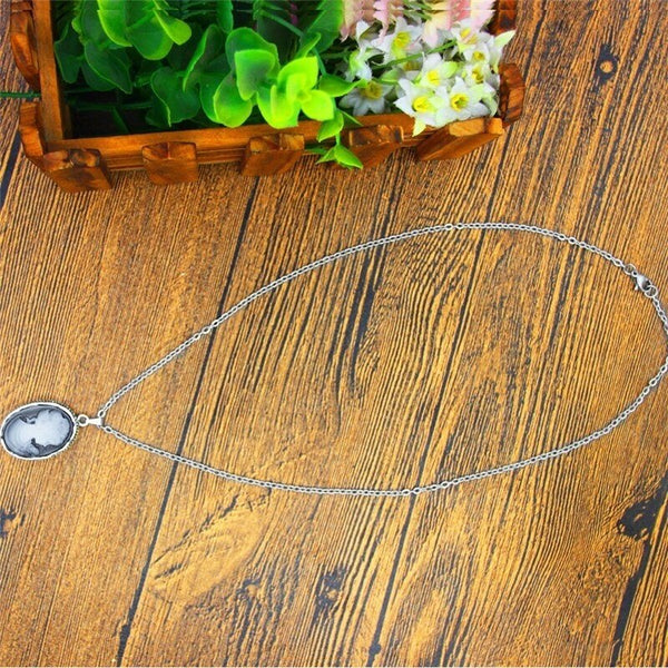 Conjuntos de fiesta de moda con collar, pendientes y colgantes de flores vintage