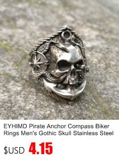 Men's Black Heavy Skull Ring
