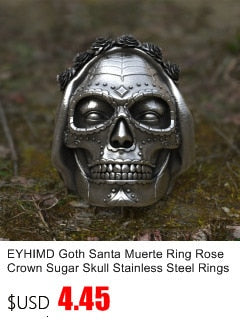 Men's Black Heavy Skull Ring