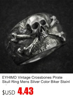 Men's Black Heavy Skull Ring