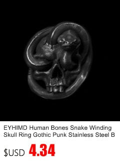 Men's Black Heavy Skull Ring