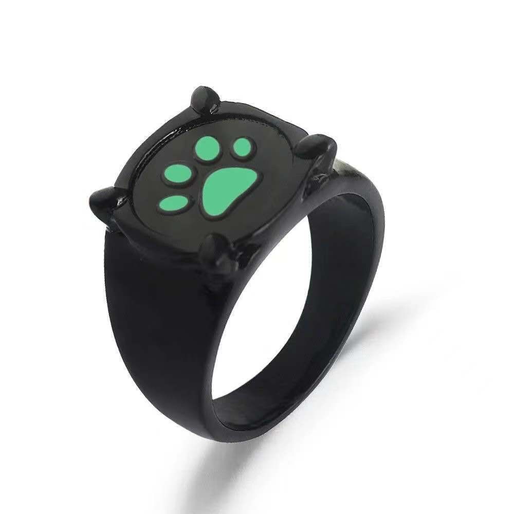 Cartoon Cute Black Cat Ring