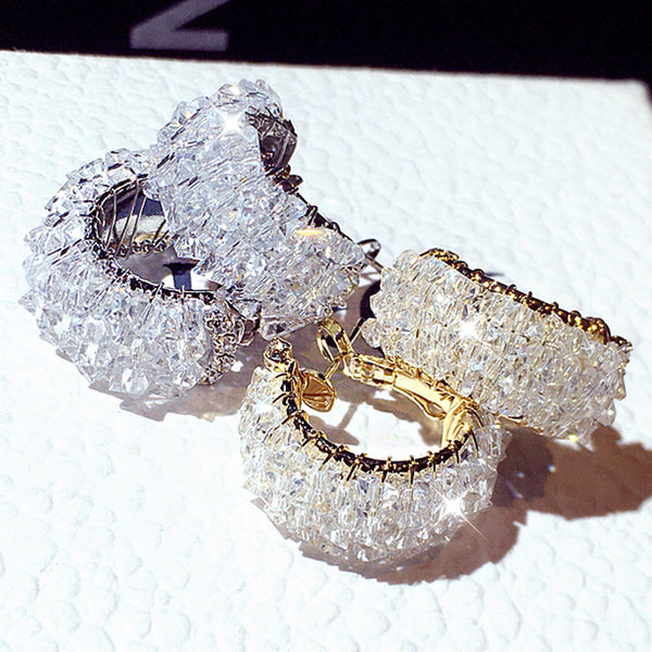 Pendientes personalizados con diamantes de imitación AAA superbrillantes