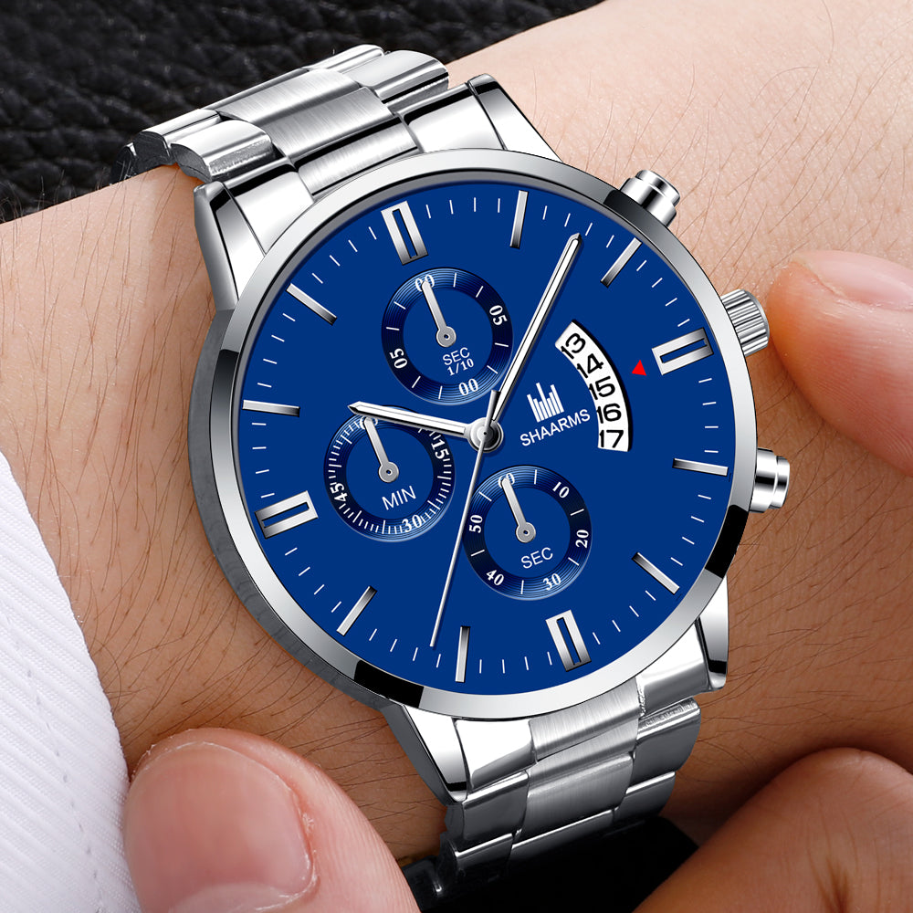 Men luxury business Military Quartz watch golden  watches