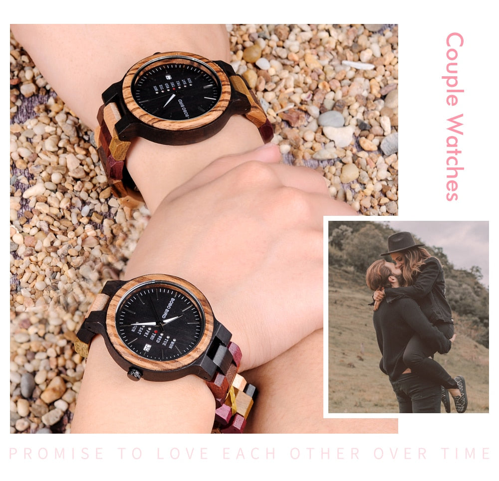 Men Women Quartz Week Date Timepiece