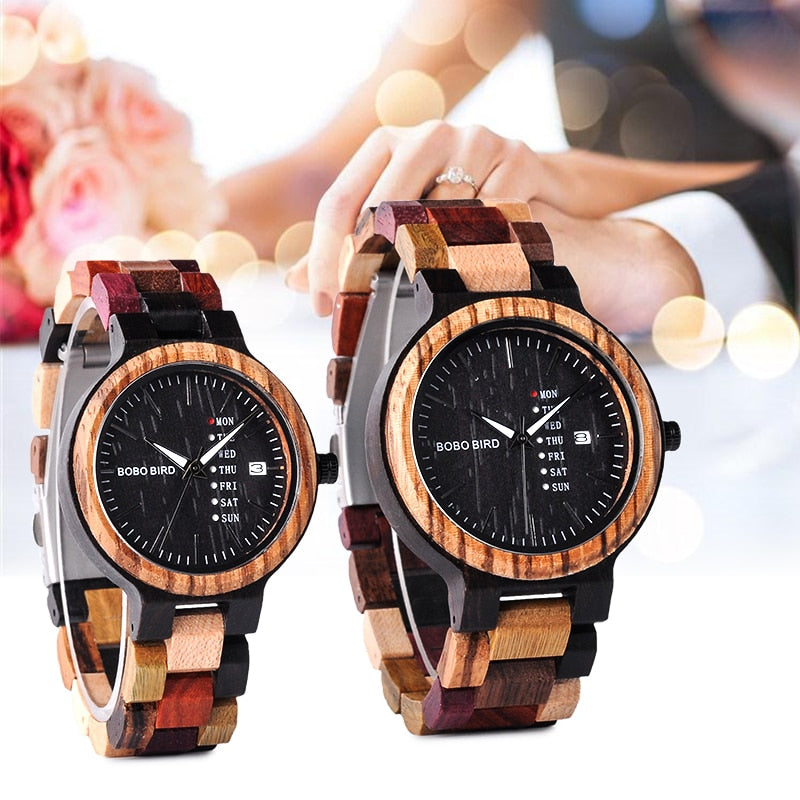 Men Women Quartz Week Date Timepiece