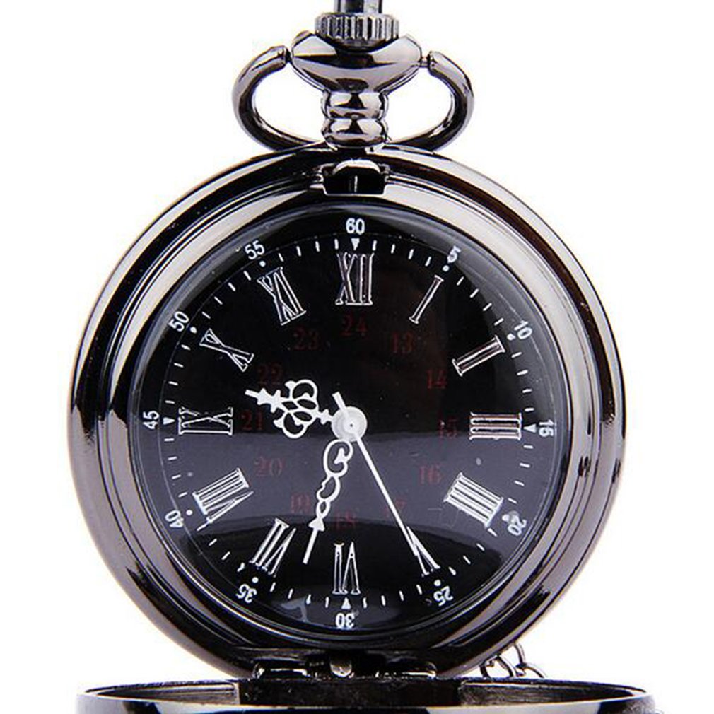 Fashion Vintage  Roman Number Me Quartz Steampunk Pocket Watch