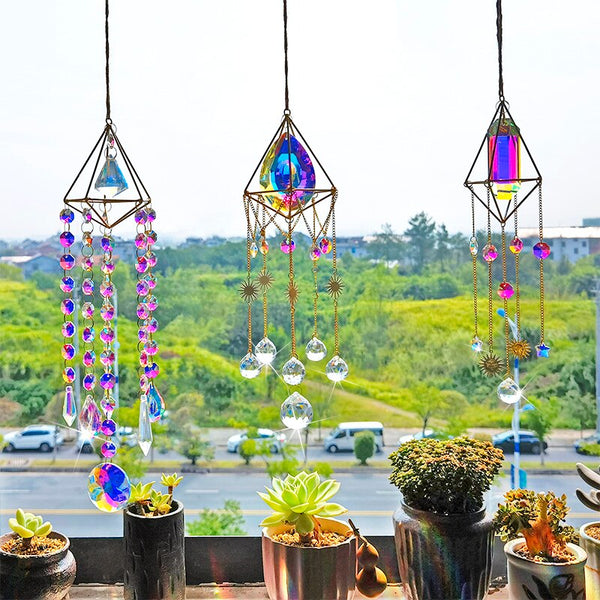5 Styles Window Suncatchers with Crystal Ball Prisms