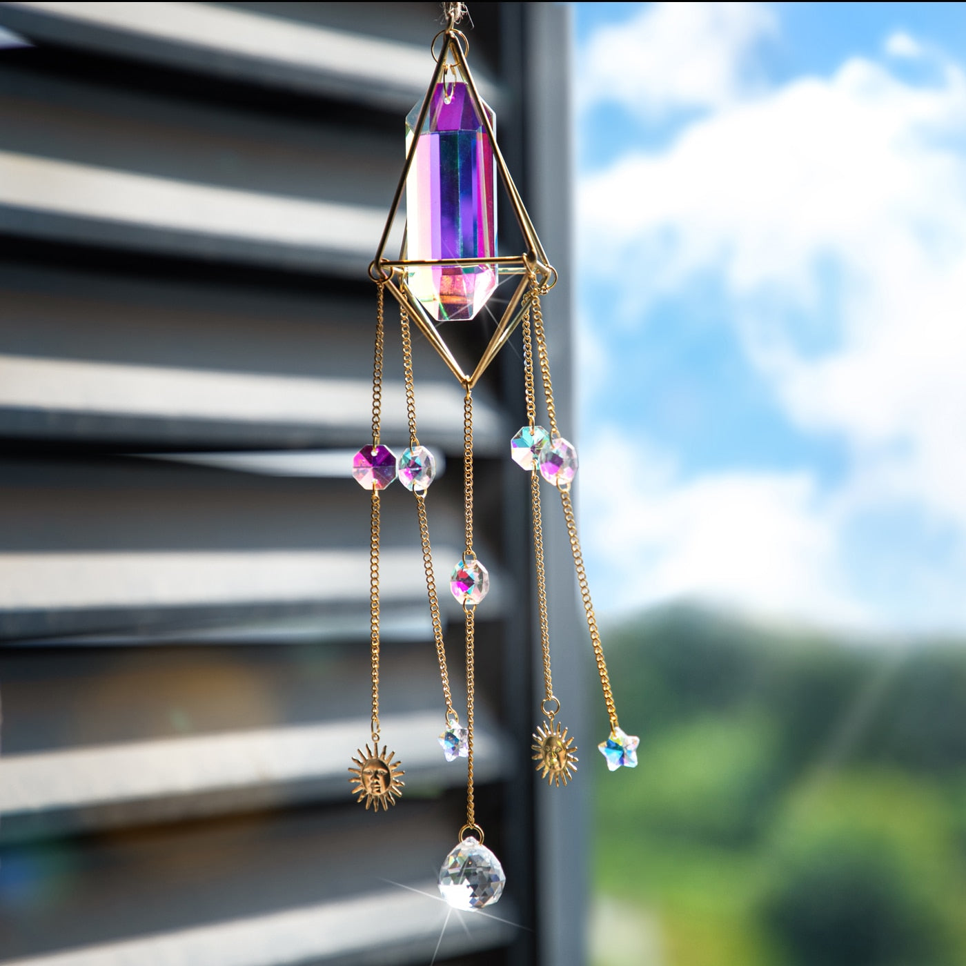 5 Styles Window Suncatchers with Crystal Ball Prisms