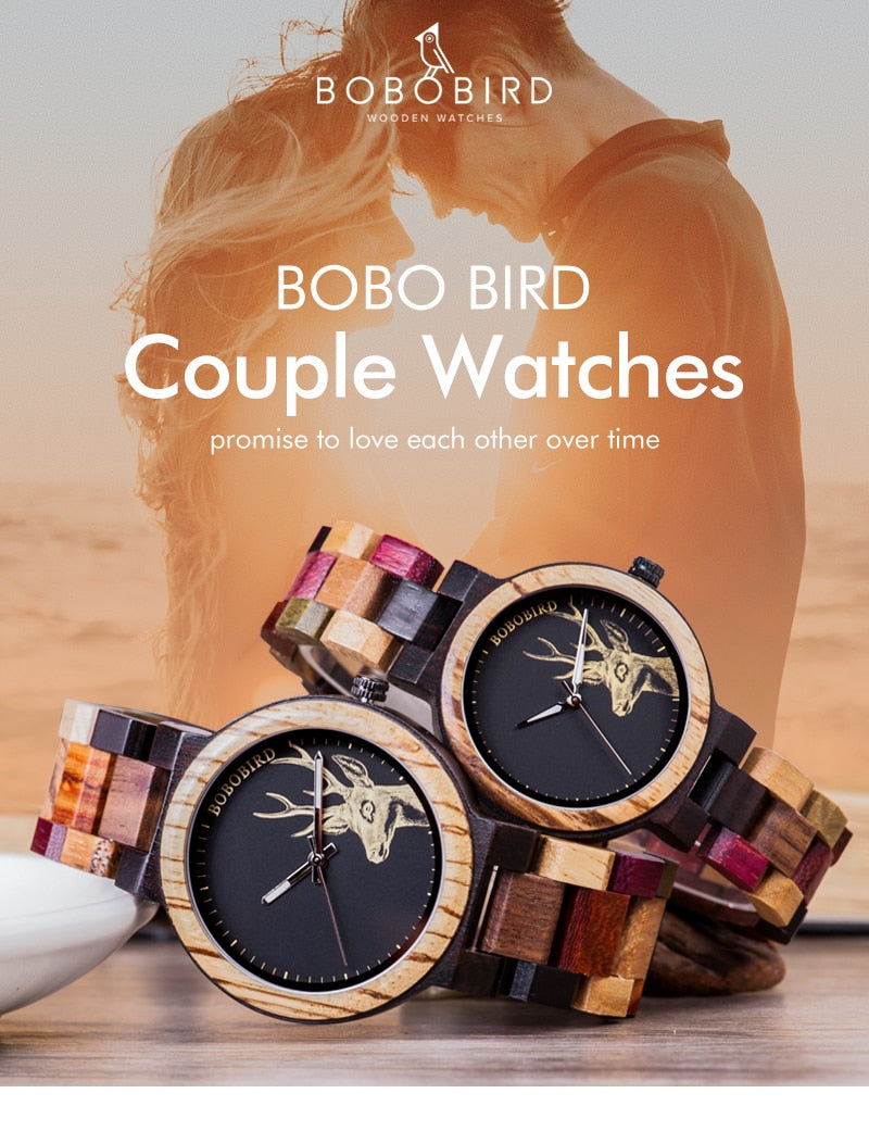 Wooden Couple Watch